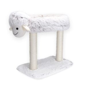 Nobleza Kattenmeubel met mand - Wit - Fluffy schaap - 50 cm - 32.99 EUR - SKU NB061402