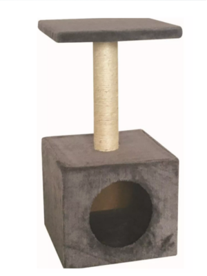 @Pet - Krabpaal met huis, Grijs - 14.99 EUR - SKU